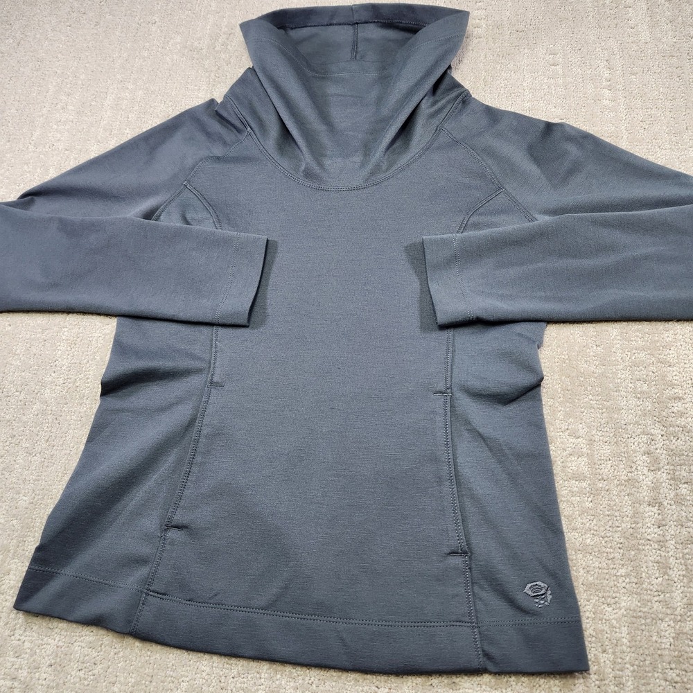 Mountain Hardwear Pullover Womens Small Merino Wool Blend Cowl Neck Sweatshirt